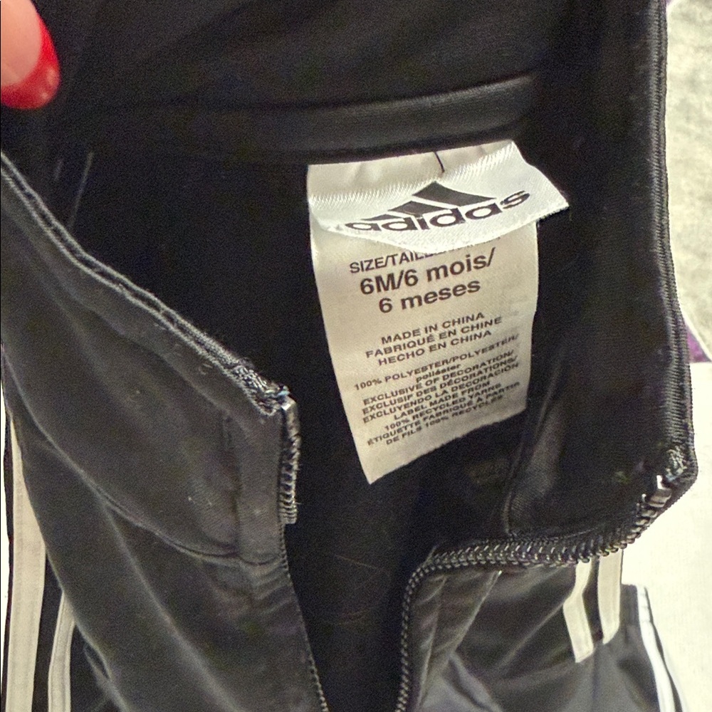 Adidas Black Tracksuit with White Stripes - Picture 9 of 9